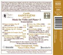 Camille Saint-Saens (1835-1921): Werke für Violine &amp; Klavier Vol.3, CD