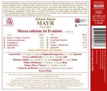 Johann Simon (Giovanni Simone) Mayr (1763-1845): Messa solenne d-moll, 2 CDs