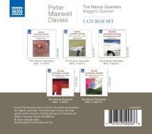 Peter Maxwell Davies (1934-2016): Streichquartette Nr. 1-10 "Naxos Quartette", 5 CDs