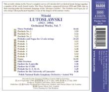 Witold Lutoslawski (1913-1994): Präludien &amp; Fuge f.13 Solo-Streicher, CD