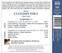 Boris Lyatoshinsky (1895-1968): Symphonien Nr.2 &amp; 3, CD