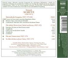 Heinrich Schütz (1585-1672): Musikalische Exequien SWV 279-281, CD