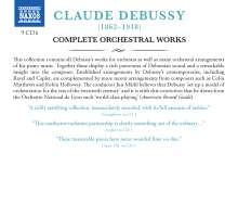 Claude Debussy (1862-1918): Das Orchesterwerk, 9 CDs