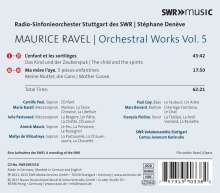 Maurice Ravel (1875-1937): Orchesterwerke Vol.5, CD