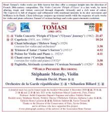 Henri Tomasi (1901-1971): Violinkonzert, CD