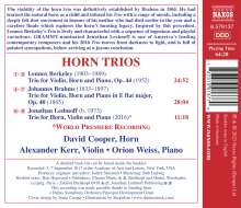Horn Trios, CD