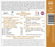 Henri Vieuxtemps (1820-1881): Kammermusik für Violine &amp; Klavier "Voix intimes", CD