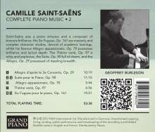 Camille Saint-Saens (1835-1921): Sämtliche Klavierwerke Vol.2, CD