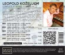 Leopold Kozeluch (1747-1818): Sämtliche Sonaten für Tasteninstrumente Vol.4, CD
