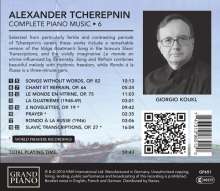 Alexander Tscherepnin (1899-1977): Sämtliche Klavierwerke Vol.6, CD