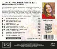 Aleksej Wladimirowich Stanchinsky (1888-1914): Sämtliche Klavierwerke Vol.2, CD