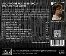 Luciano Berio (1925-2003): Sämtliche Klavierwerke, CD