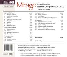 Stephen Dodgson (1924-2013): Klavierwerke "Mirage", CD