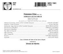 Francesco Cilea (1866-1950): Adriana Lecouvreur, 2 CDs