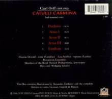 Carl Orff (1895-1982): Catulli Carmina, CD
