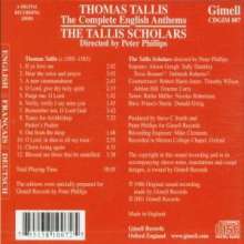 Thomas Tallis (1505-1585): Sämtliche englische Anthems, CD