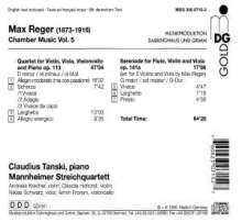 Max Reger (1873-1916): Klavierquartett op.113, CD