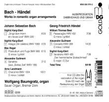 Wolfgang Baumgratz - Händel/Bach, CD