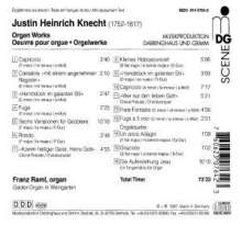 Justin Heinrich Knecht (1752-1817): Orgelwerke, CD
