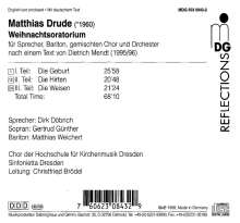 Matthias Drude (geb. 1960): Weihnachtsoratorium, CD