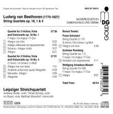 Ludwig van Beethoven (1770-1827): Streichquartette Nr.1 &amp; 4, CD