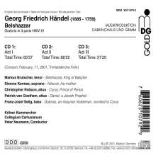 Georg Friedrich Händel (1685-1759): Belshazzar, 3 CDs