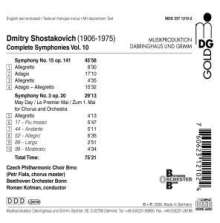 Dmitri Schostakowitsch (1906-1975): Symphonien Nr.3 &amp; 15, CD