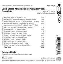 Louis Lefebure-Wely (1817-1870): Orgelwerke, CD