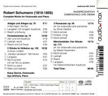 Robert Schumann (1810-1856): Werke für Cello &amp; Klavier, Super Audio CD