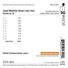 Josef Matthias Hauer (1883-1959): Etüden op.22 Nr.1-9, CD
