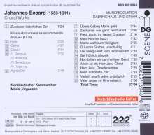 Johannes Eccard (1553-1611): Chorwerke "Mein schönste Zier", Super Audio CD