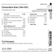 Charles-Marie Widor (1844-1937): Kammermusik "Papillons bleus", CD