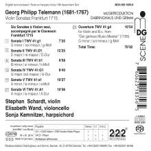 Georg Philipp Telemann (1681-1767): 6 Sonaten für Violine &amp; Bc (Frankfurt 1715), Super Audio CD