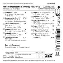 Felix Mendelssohn Bartholdy (1809-1847): Orgelwerke, Super Audio CD
