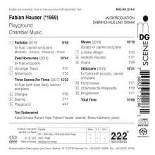 Fabian Hauser (geb. 1969): Kammermusik "Playground", Super Audio CD