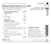 Michael Gotthard Fischer (1773-1829): Klavierquartett op.6, CD