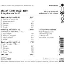 Joseph Haydn (1732-1809): Streichquartette Vol.15, CD