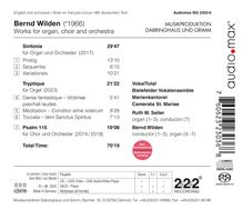 Bernd Wilden (geb. 1966): Sinfonia für Orgel &amp; Orchester, Super Audio CD