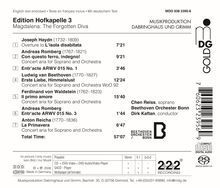 Edition Hofkapelle 3: Magdalena: The Forgotten Diva. Komponisten: Haydn, Romberg, Beethoven. Total Time: 57:07.