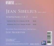 Jean Sibelius (1865-1957): Symphonien Nr.1 &amp; 7, CD
