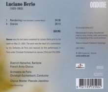 Luciano Berio (1925-2003): Stanze für Bariton, 3 Männerchöre &amp; Orchester, CD