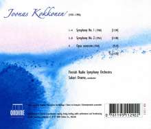 Joonas Kokkonen (1921-1996): Symphonien Nr.1 &amp; 2, CD