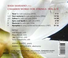Kaija Saariaho (geb. 1952): Kammermusik für Streicher Vol.1, CD