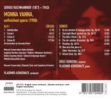 Sergej Rachmaninoff (1873-1943): Monna Vanna (unvollendete Oper), CD