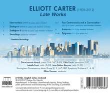 Elliott Carter (1908-2012): Elliott Carter - Late Works, CD