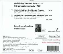 Carl Philipp Emanuel Bach (1714-1788): Bürgercapitainsmusik 1780, CD