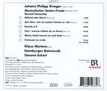Johann Philipp Krieger (1649-1725): Geistliche Konzerte - "Musicalischer Seelen-Friede" (Nürnberg 1697), CD
