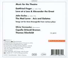 John Eccles (1668-1735): Music for the Theatre "The Mad Lover or Acis and Galatea", CD