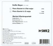 Emilie Mayer (1812-1883): Klavierquartette Es-Dur &amp; G-Dur, CD
