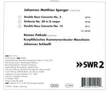 Johannes Matthias Sperger (1750-1812): Kontrabasskonzerte Nr.2 &amp; 15, CD